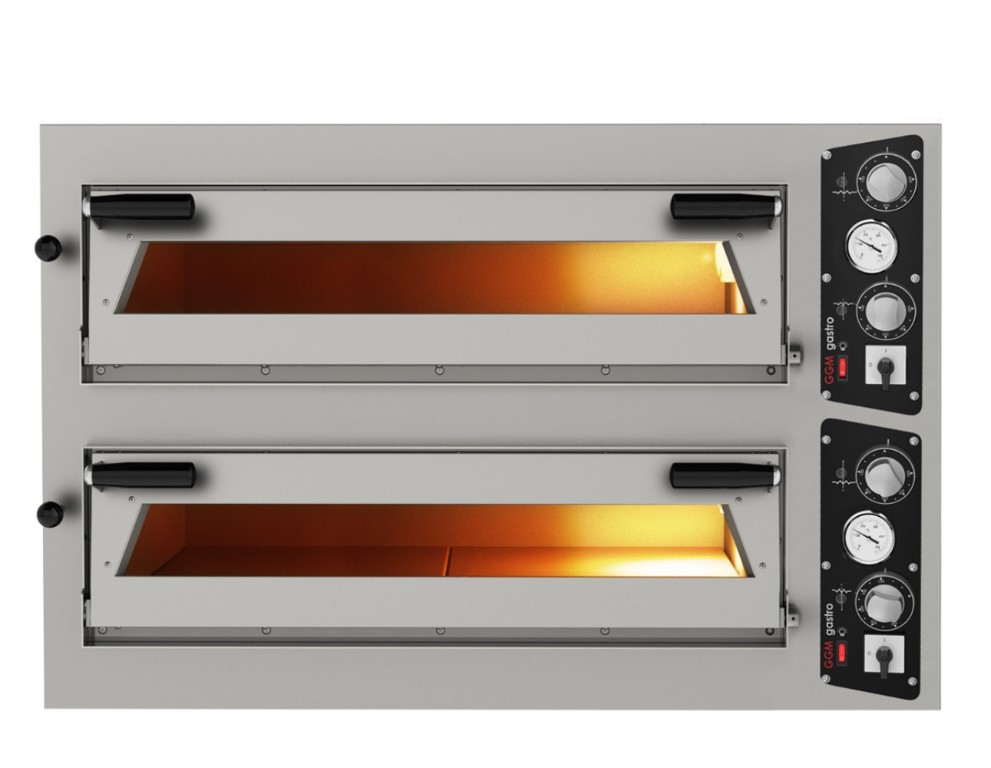 Печь для пиццы 6 + 6 x 35 см GGM Gastro PDP66B