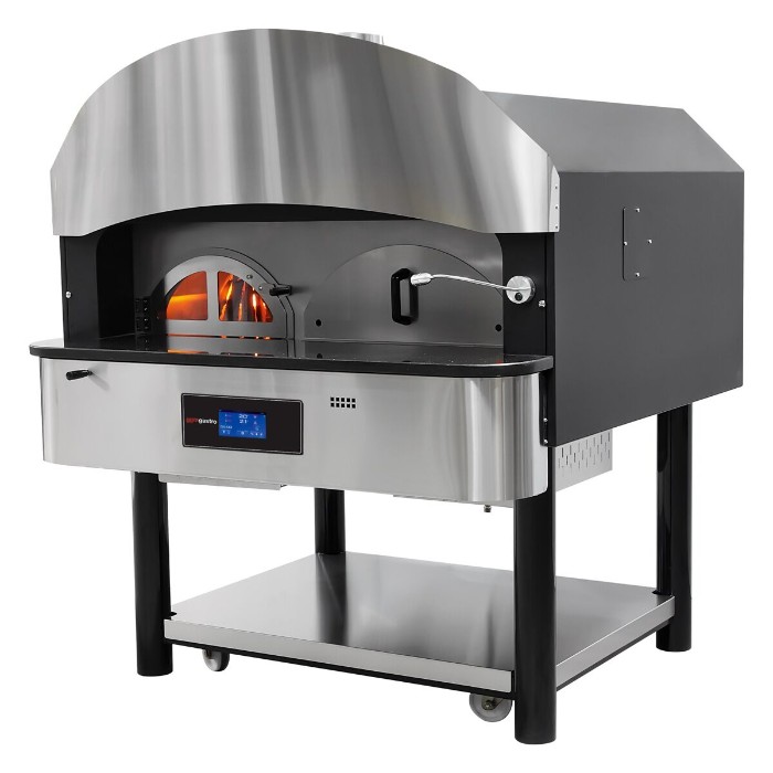 Печь для пиццы газовая, 6 х 30 см, роторная,  1 камера, газ + дрова GGM Gastro GPORE630