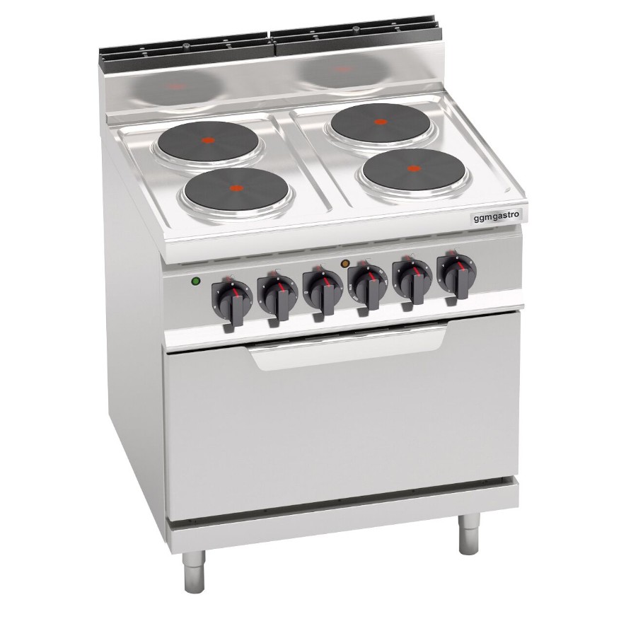 Плита электрическая, 4 конфорки GGM Gastro EHB879E+EB8S