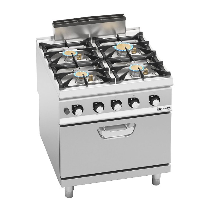 Плита газова з 4 конфорками GGM Gastro GHB891+GB4