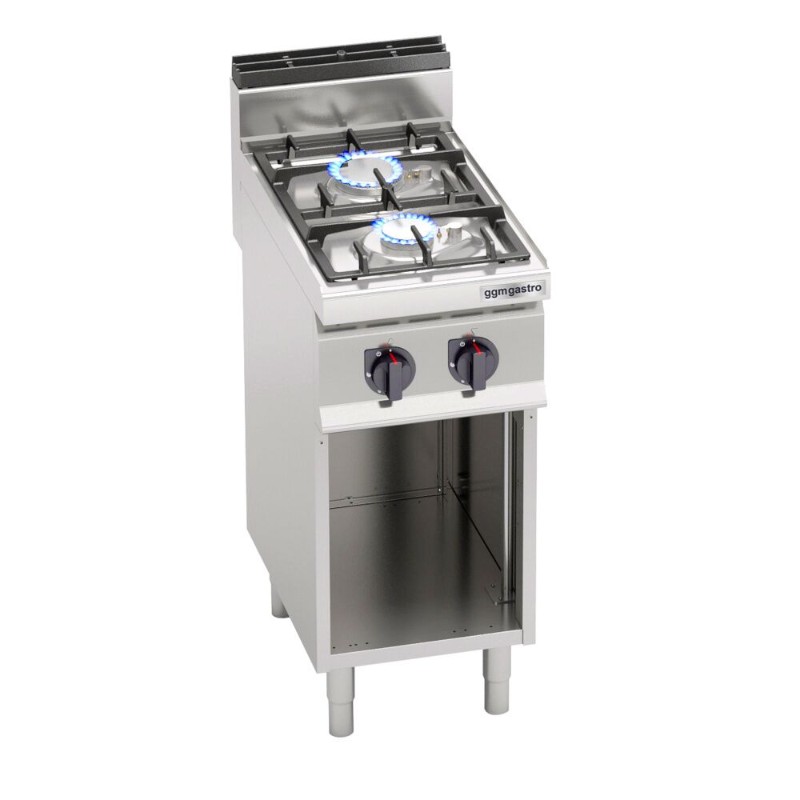 Плита газовая с 2 конфорками (9,5 кВт) GGM Gastro GHB479M