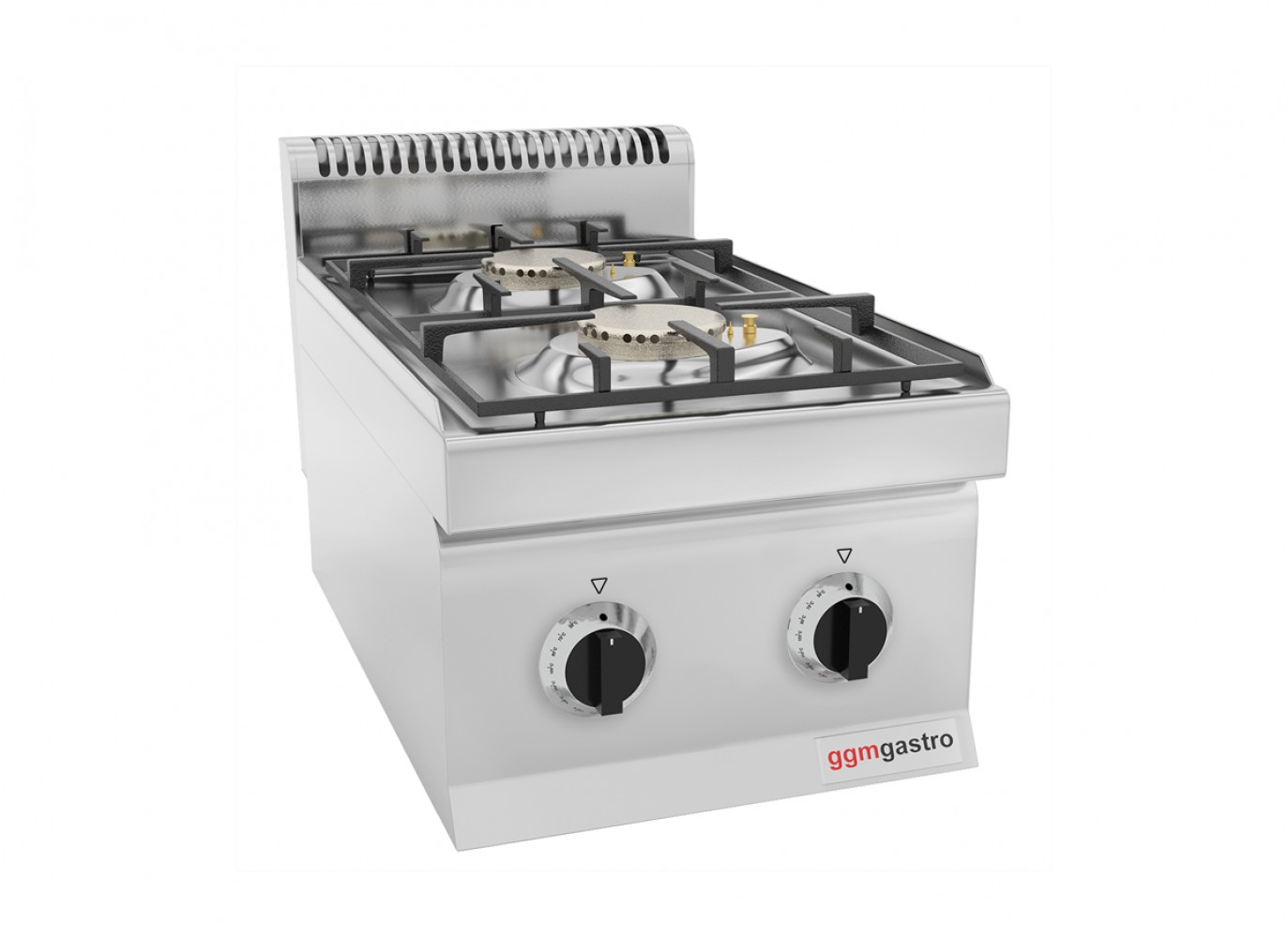Плита газовая с 2 конфорками (9,5 кВт) с автоподжигом GGM Gastro GHB363P
