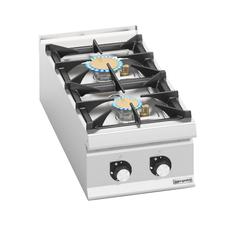 Плита газовая с 2 конфорками - 20 кВт GGM Gastro GHB493H