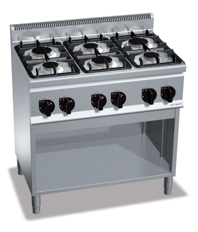 Плита газова з 28,5 кВт - 6 конфорок GGM Gastro GHB969P