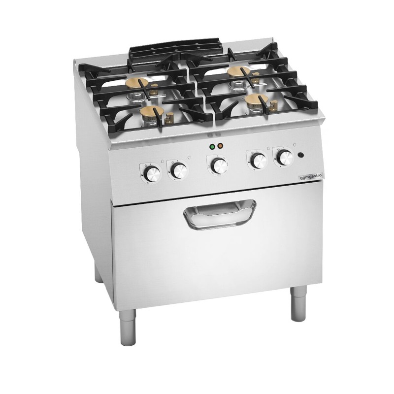 Плита газова з 4 конфорками GGM Gastro GHB879F+EBB4