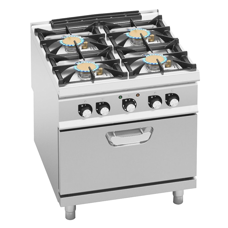 Плита газова з 4 конфорками GGM Gastro GHB899HM+EB4