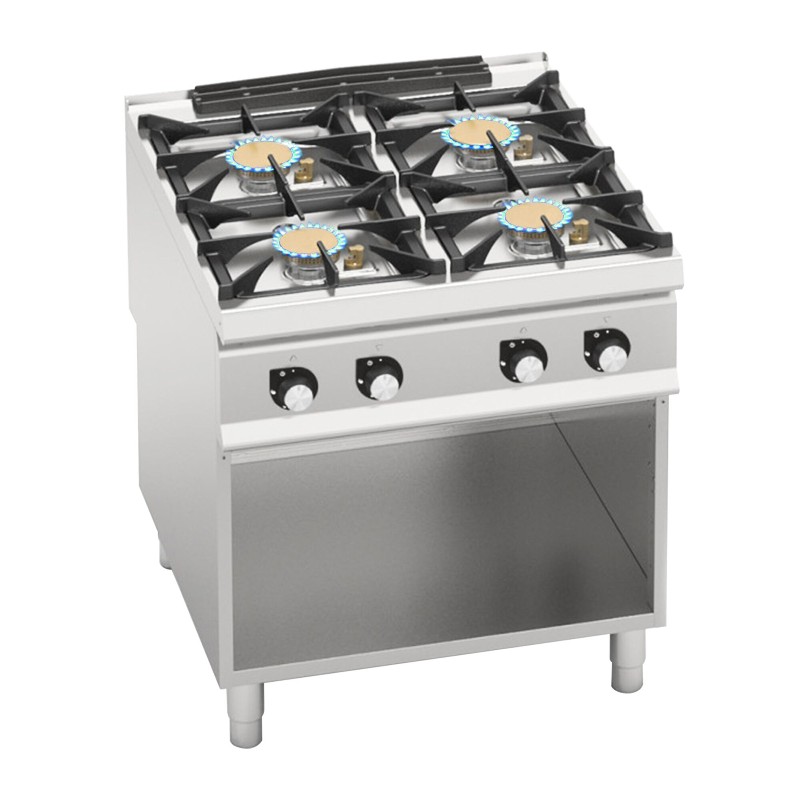 Плита газовая с 4 конфорками GGM Gastro GHB899HM