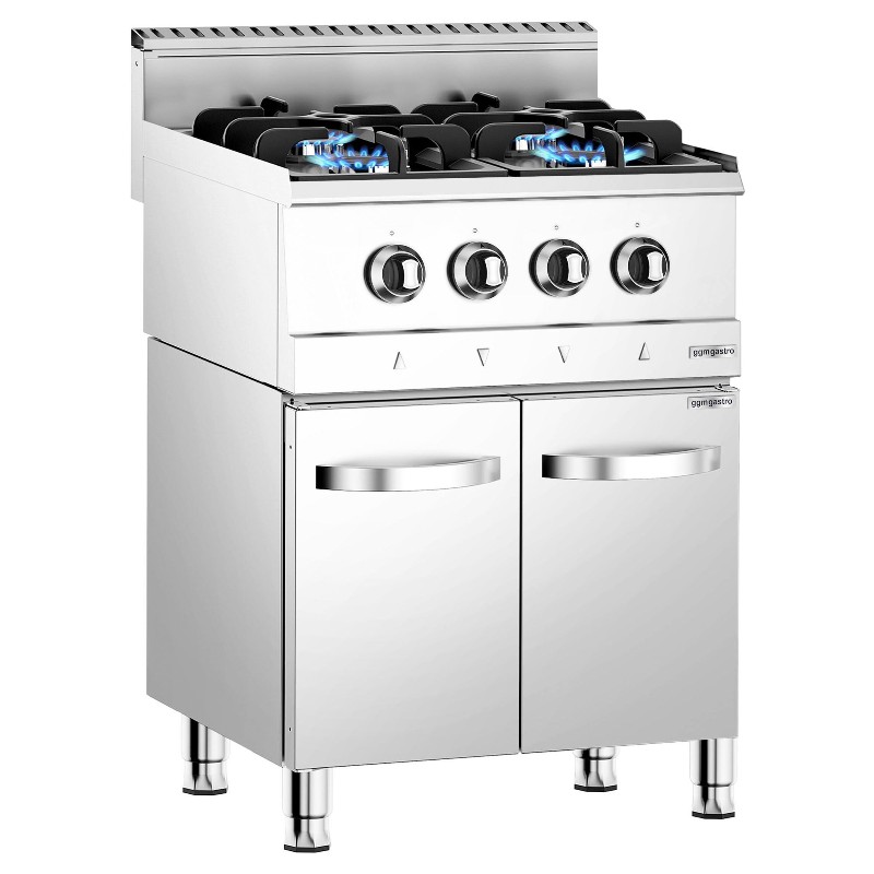Плита газова з 4 конфорками GGM Gastro GHK6634#UGHK6634