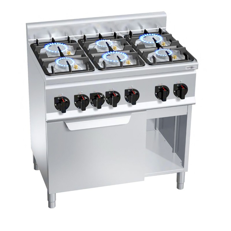 Плита газова з 6 конфорками GGM Gastro GHB969P+EB3U