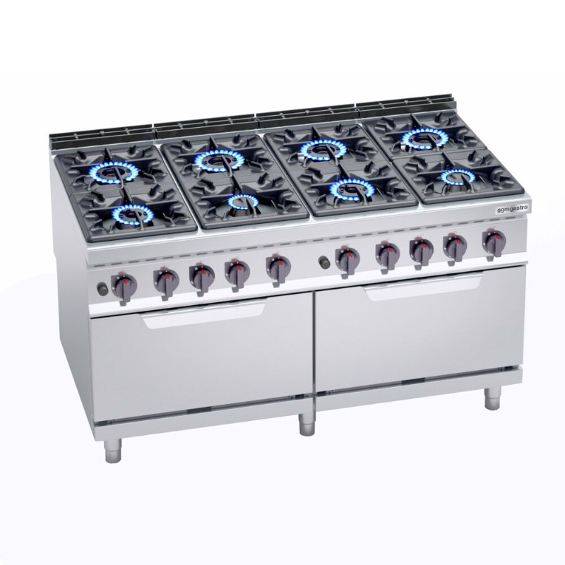 Плита газовая с 8 горелками/мощность: 69+15,6 кВт GGM Gastro GHB1699+GB8
