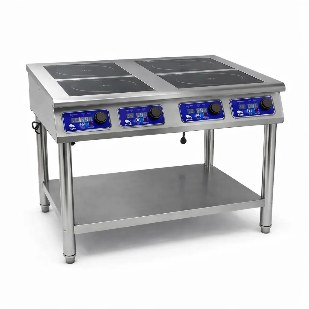 Плита индукционная напольная ZUVER Cooker Profi 4-х конфорочная, 14000W, 380V
