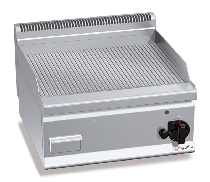 Жарочная поверхность Газ - Рифленая 8 кВт GGM Gastro GGB663MG