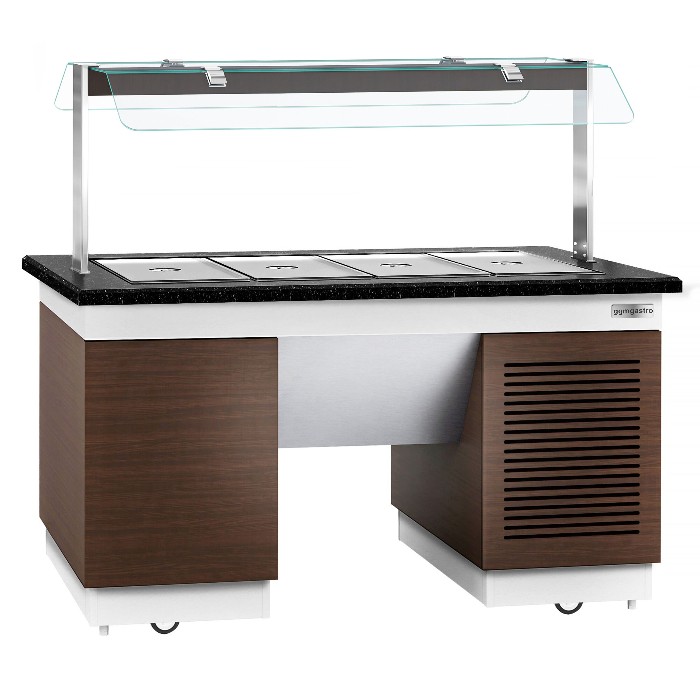 Салат-бар охолоджуваний 1,6 x 1,0 м - 4 х GN 1/1 GGM Gastro KPIN119