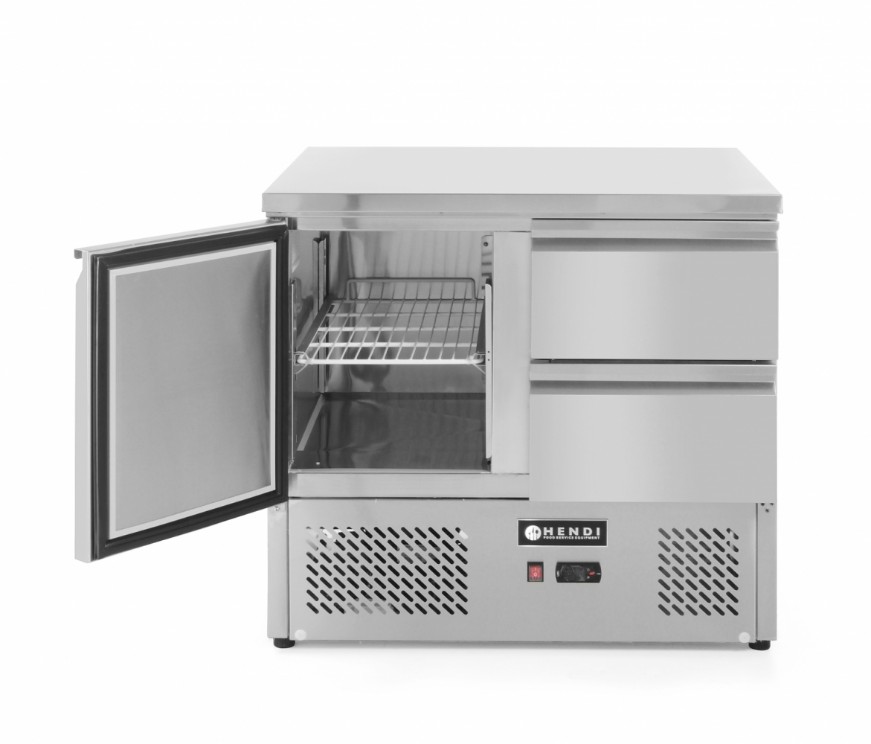 Стол холодильный 1-дверный с 2 ящиками, 300 л, 250W, 900x700x(H)880 мм