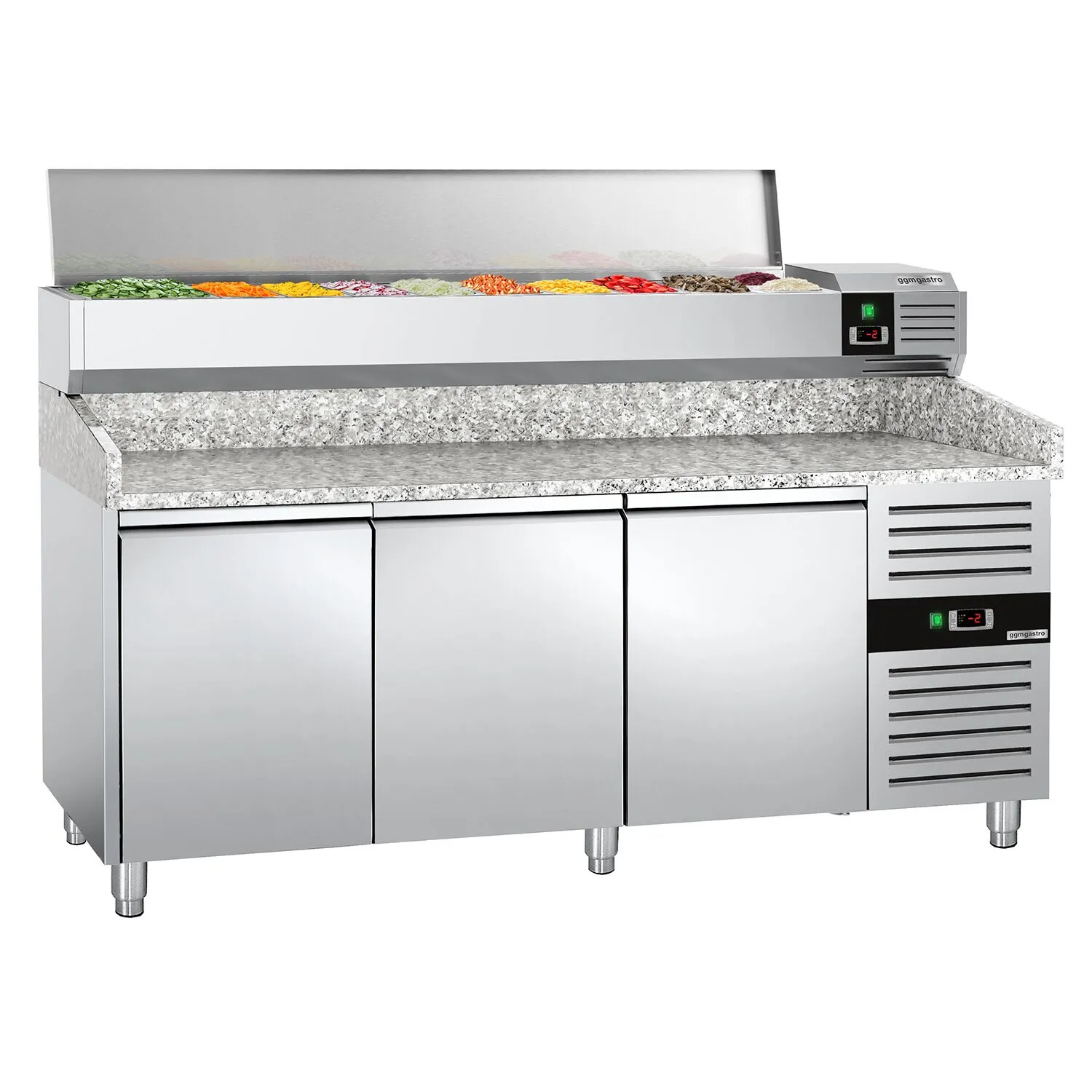 Стіл холодильний для піци PREMIUM GGM-Gastro POS208ND#AGG204END