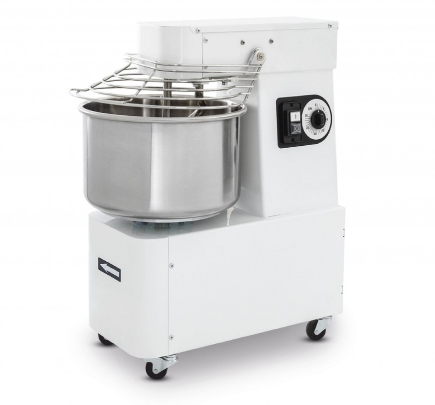 Тістоміс спіральний з фіксованою дежою - 32 л, Hendi 1I054010 Prismafood, 96 kg/h, 32L, 400V/1100W, 435x750x(H)810mm