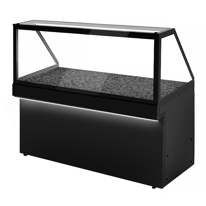 Витрина тепловая - 1,3 x 0,8 m GGM Gastro WHVA188-N