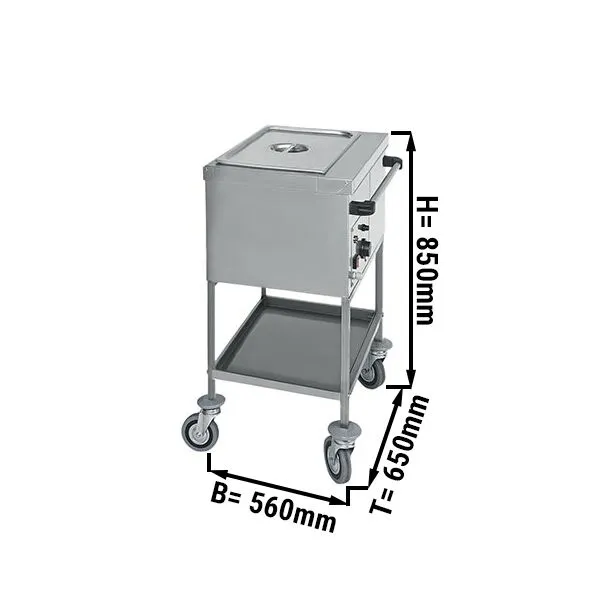 Мобильная водяная баня 1x GN 1/1 GGM Gastro TWF1756