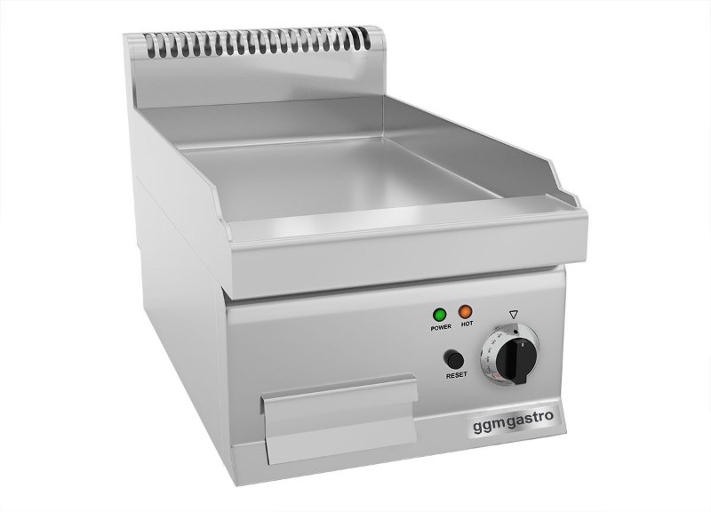 Поверхня для смаження Електр. - Гладка, хромована GGM Gastro EBK400-E