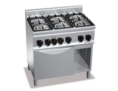 Плита газовая с 6 конфорками GGM Gastro GHB199H+GB8