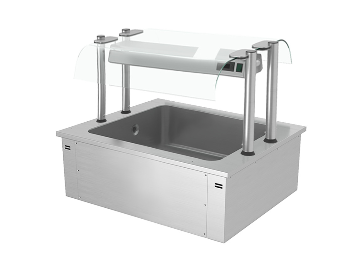 Встроенная ледяная ванна 0,8 м - Серия D GGM Gastro EA86D