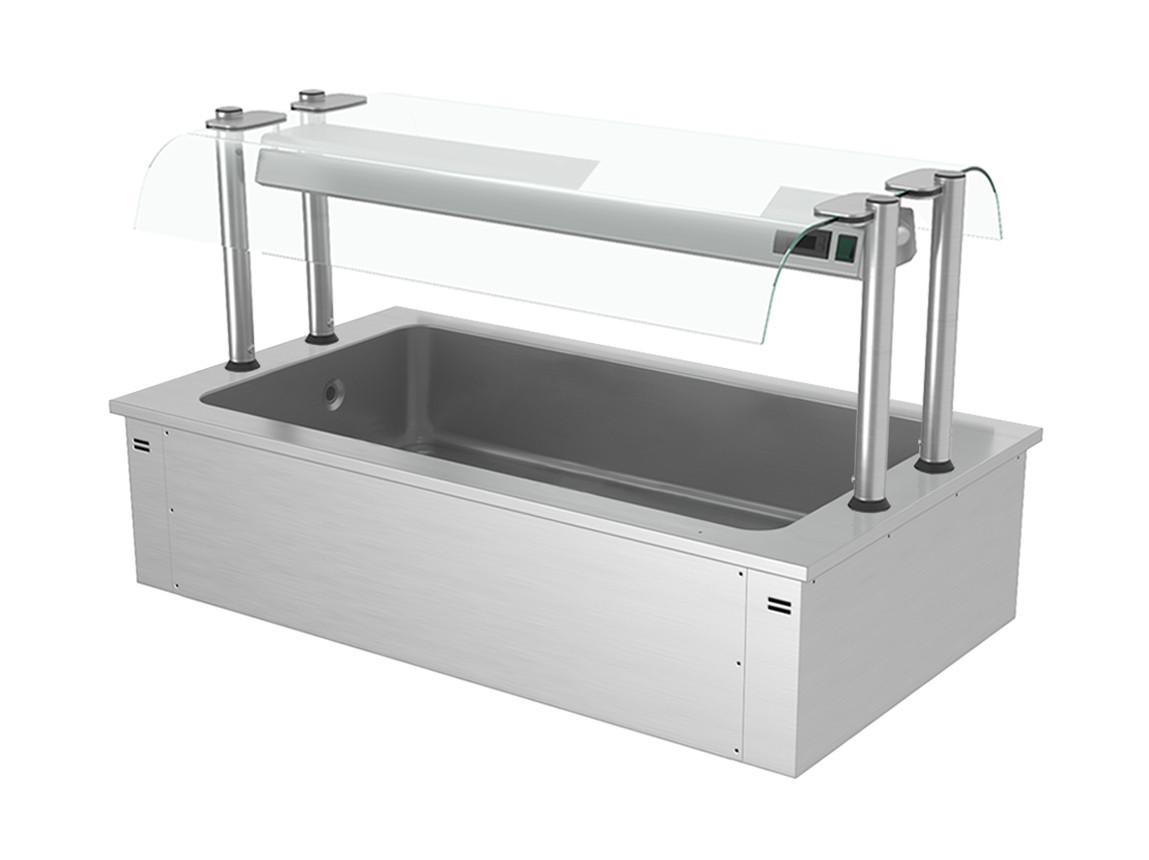 Встроенная ледяная ванна 1,5 м - Серия D GGM Gastro EA156D