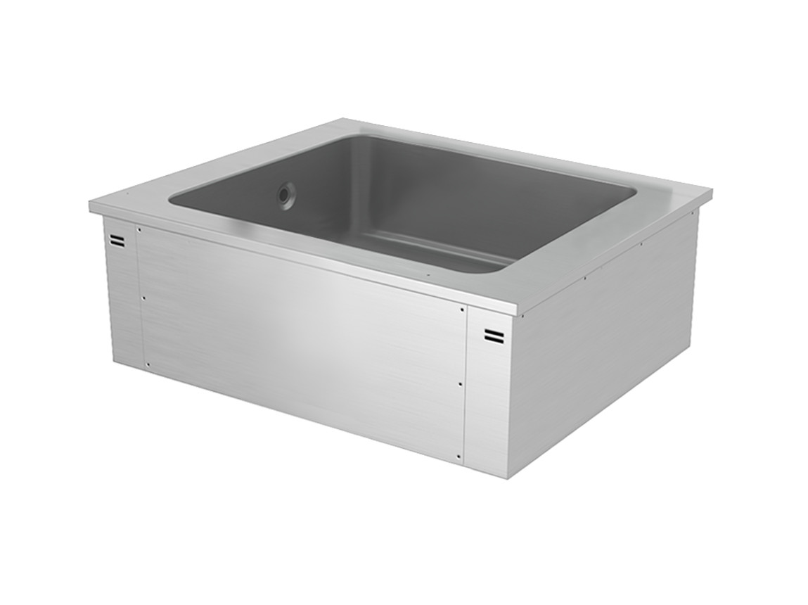 Встраиваемая ванна для льда - 0,8м - 2x GN 1/1 GGM Gastro EA86A