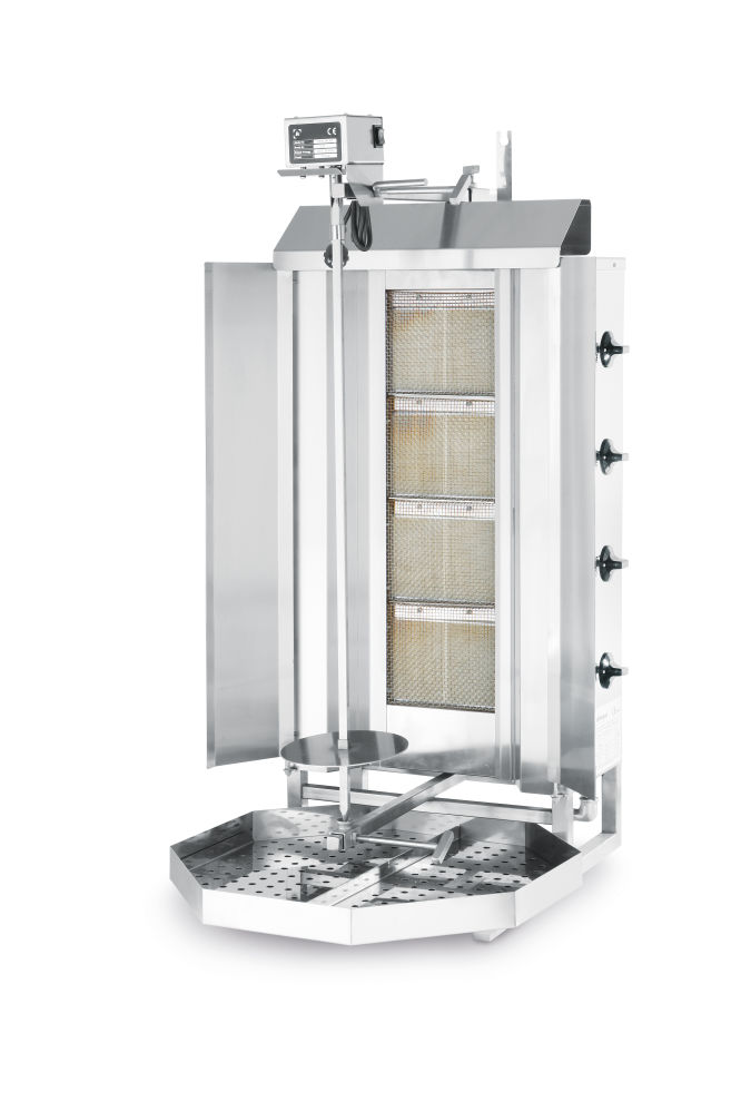 Гриль для шаурми Hendi 226001 Profi Line, газовий - 4 пальники