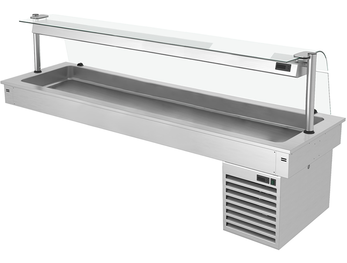 Встроенная охлаждающая ванна 2,1 м - Серия C GGM Gastro KA216C