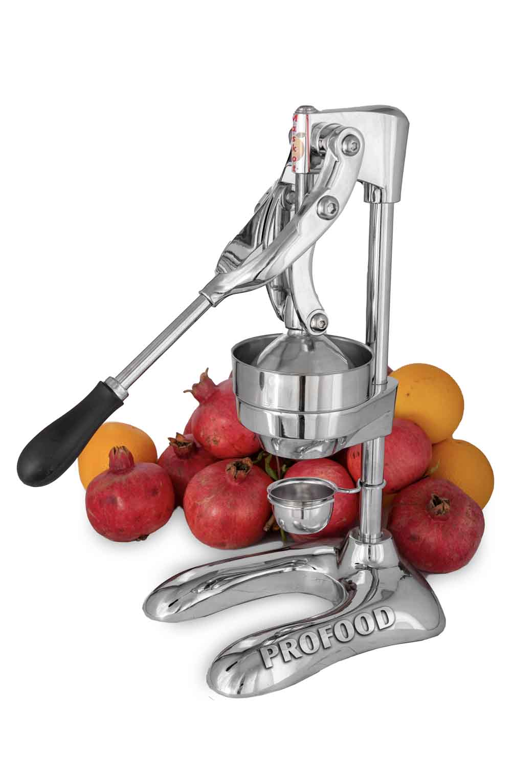 Пресс для цитрусовых и гранат Maskot Jumbo PJ1-C3 Chrome 6.3kg хромовый цвет рычажный тип 8694510340729
