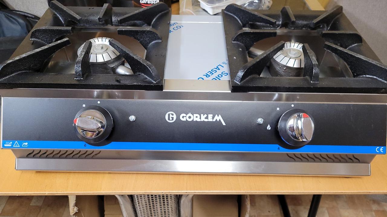 Плита газова настільна 2-х конфоркова Görkem GO 20 (конфорка 200х200)