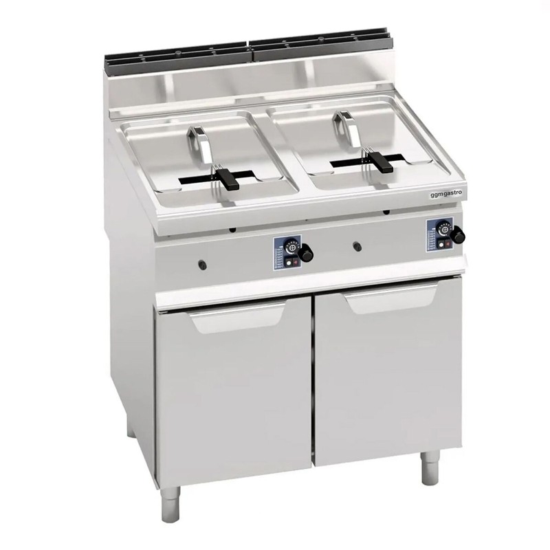 Фритюрница газовая 10+10 л (13,8 кВт) GGM Gastro GFB879T-10+10