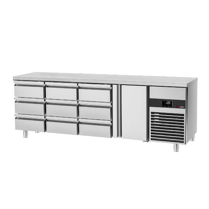 Холодильный стол GGM Gastro KTF227ND-EF#1T#9S