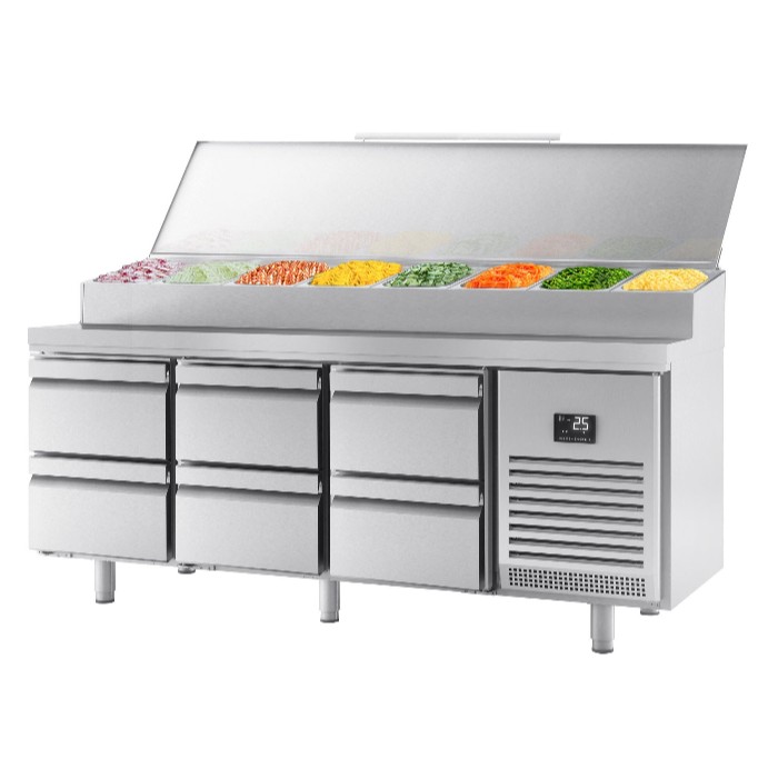 Холодильный стол саладетта GGM Gastro ZTI207#3#7SBI1212