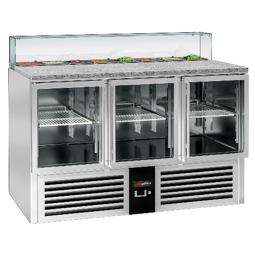 Холодильный стол саладетта PREMIUM GGM Gastro SAG147OG#GSG147E#GT