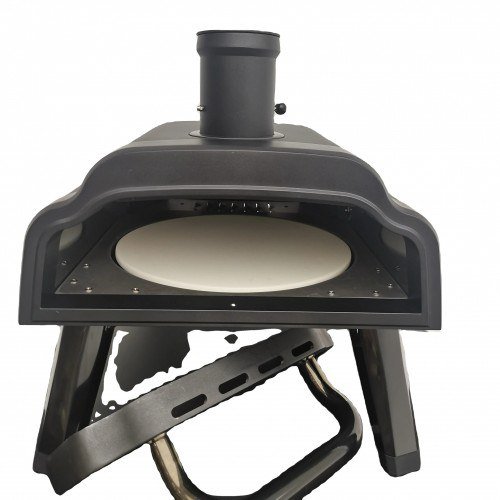 Печь для пиццы ротационная газовая и пеллетная профессиональная ZUVER Pizza Gas Pellet 14GPR (35,56 см) Rotating LUX 