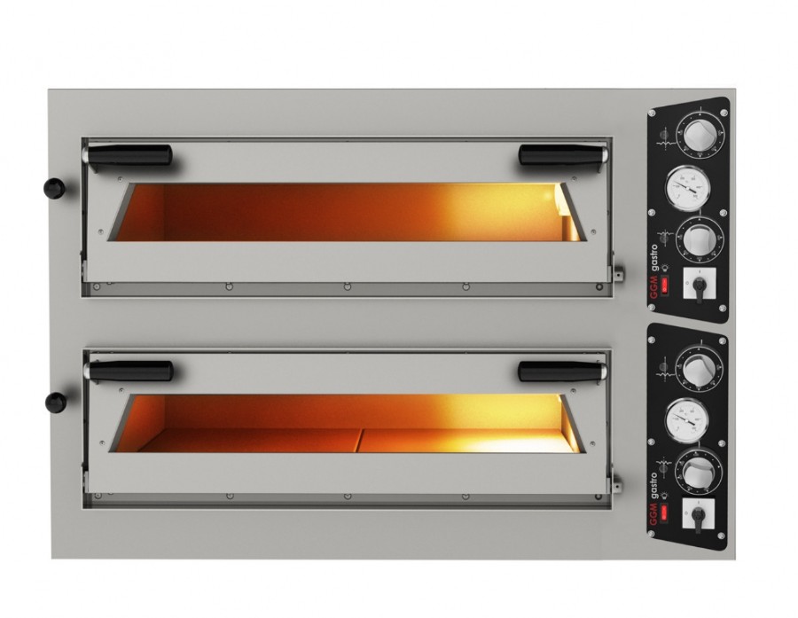 Печь для пиццы 4 + 4 x 35 см GGM Gastro PDP44